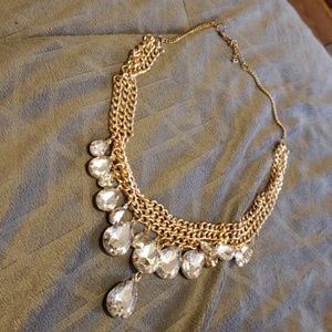 Gold and diamond necklace